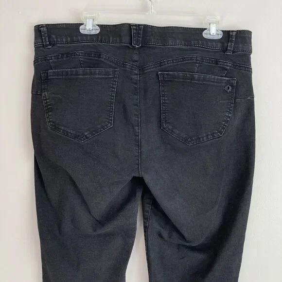 Democracy Pants "Ab"Solution Black Stretch Skinny Jeans Womens Size 16 Classic - Picture 7 of 9